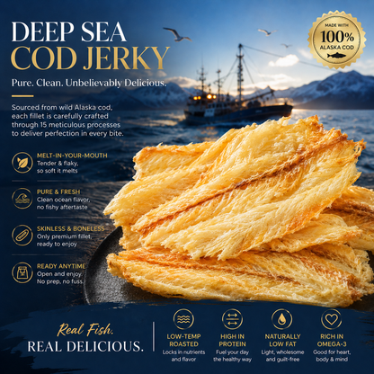 🥇 Wild Alaskan Cod Crisps – Pure Ocean Superfood-EV