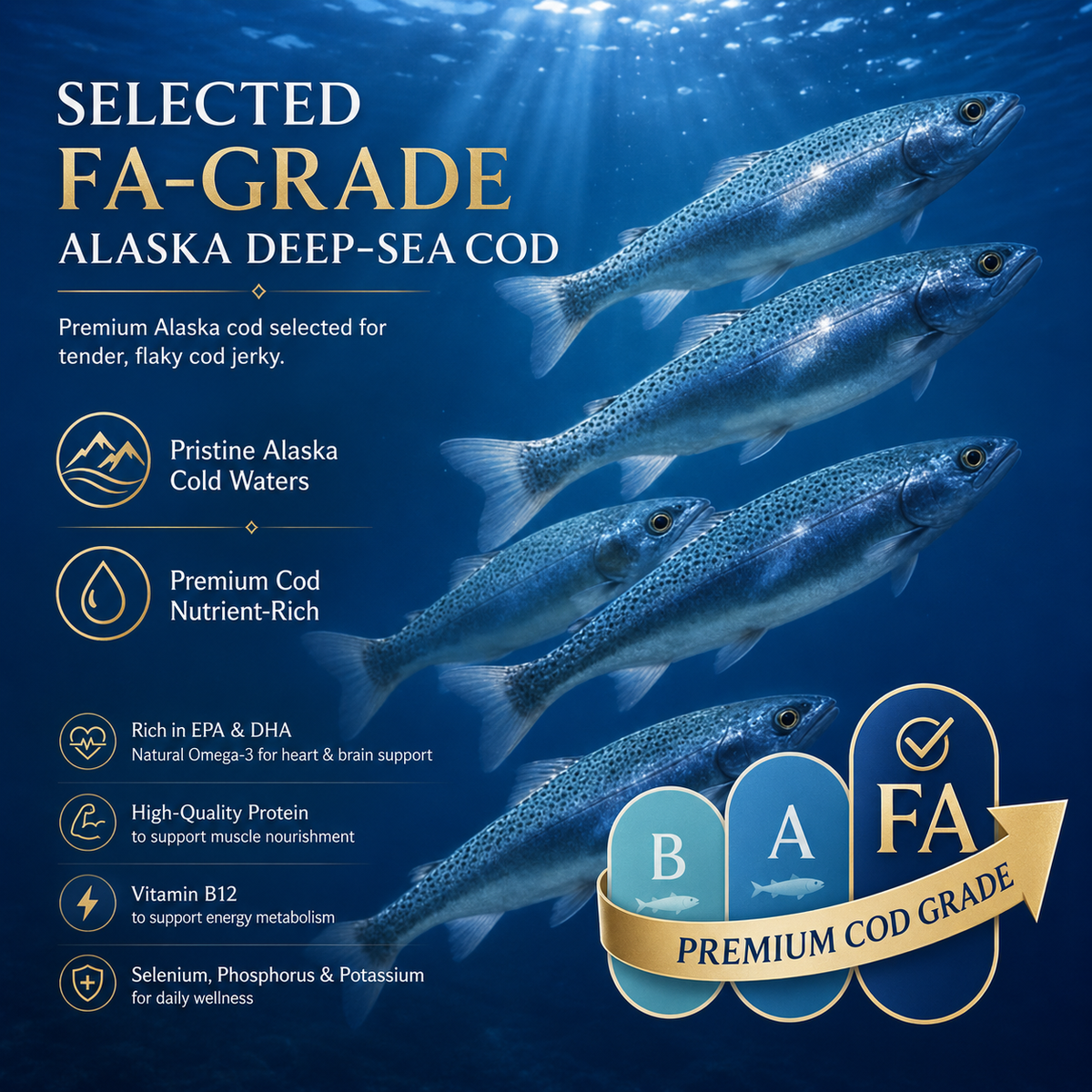 🥇 Wild Alaskan Cod Crisps – Pure Ocean Superfood-EV