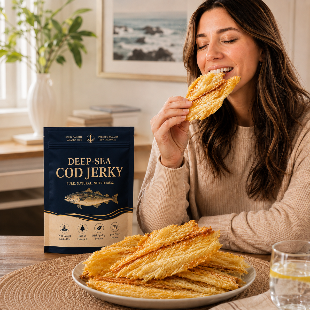 🥇 Wild Alaskan Cod Crisps – Pure Ocean Superfood-EV