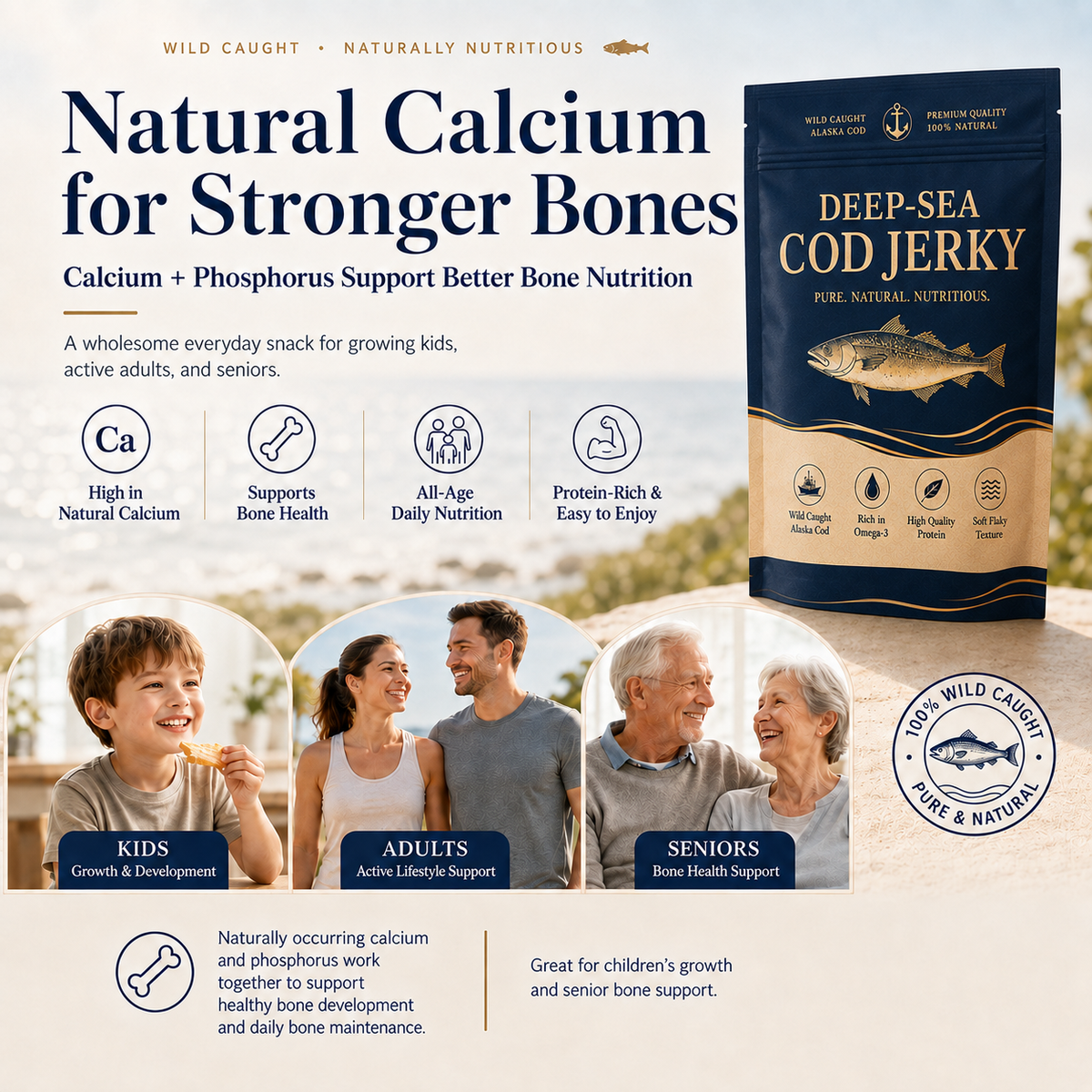 🥇 Wild Alaskan Cod Crisps – Pure Ocean Superfood-EV