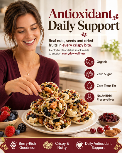 🥇 Golden Eight-Treasure Nut & Fruit Tartlets | Crispy Nut & Dried Fruit Snacks-EV