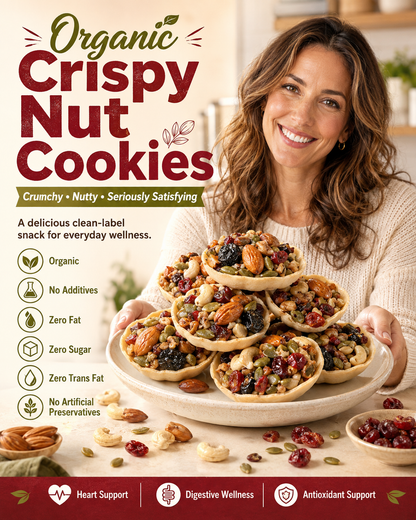 🥇 Golden Eight-Treasure Nut & Fruit Tartlets | Crispy Nut & Dried Fruit Snacks-EV